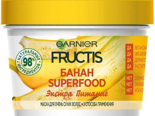 Garnier Fructis Маска для волос Superfood Банан