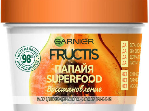 Garnier Fructis Маска для волос Superfood Папайя